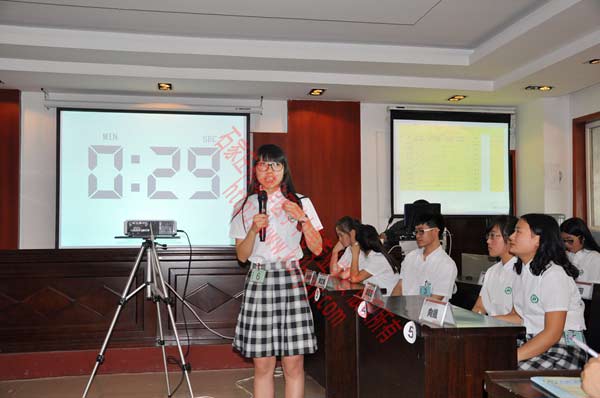学校第四届英语知识竞赛参赛选手口语考试