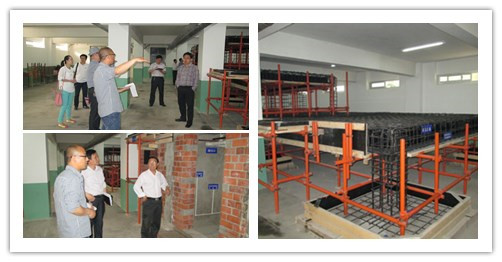 石家庄工程技术学校建筑系实训室