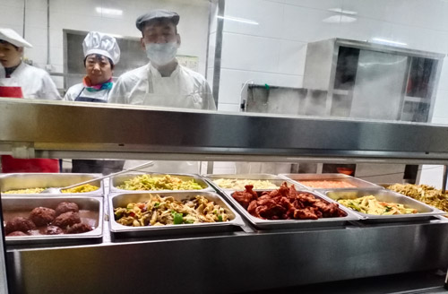 石家庄通用交通学校食堂饭菜