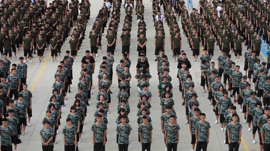 石家庄北方医学中等专业学校新生军训