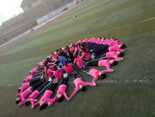 秦皇岛升华中专学校可爱的幼师专业学生们