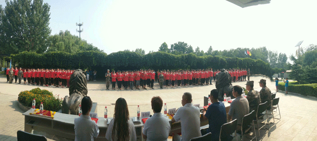 保定平安技工学校新生军训