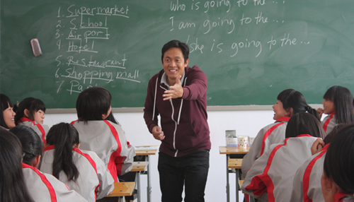 石家庄长安机电技工学校外教课堂