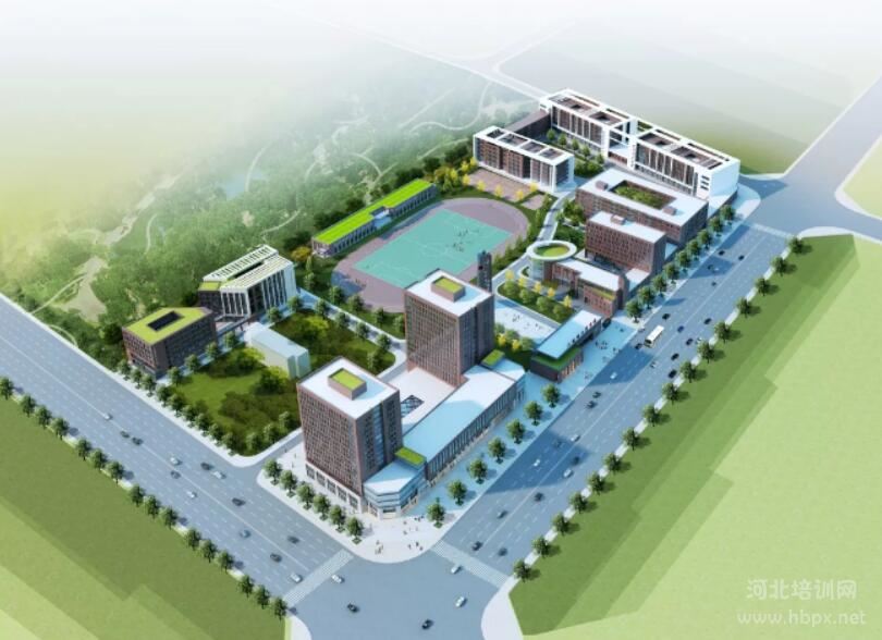 沧州工贸学校鸟瞰图