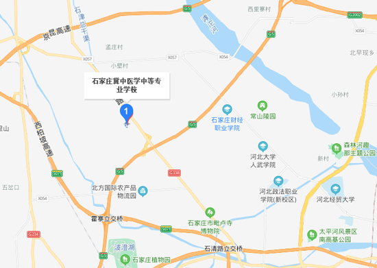 石家庄冀中医学院位置图
