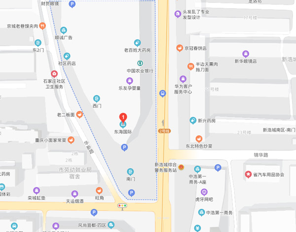 石家庄清美动漫学校地址示意图