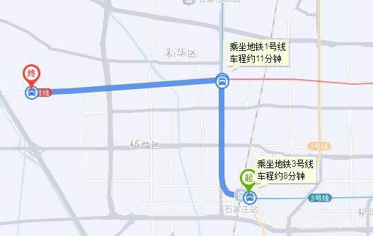 石家庄火车站坐地铁到天使的路线