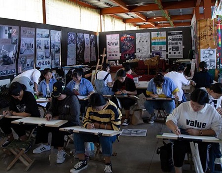 石家庄东华铁路学校美术设计专业基础课