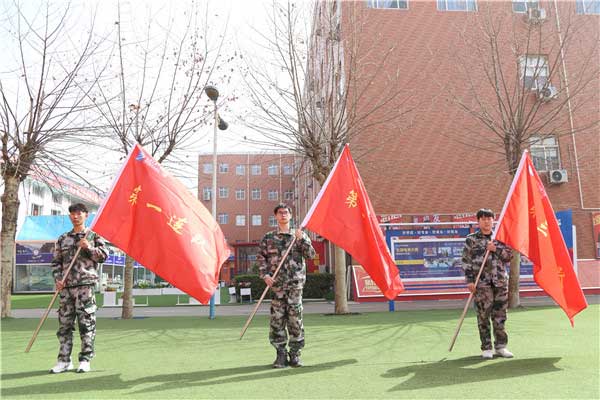 石家庄新华电脑学校2022年春季新生军训三连队