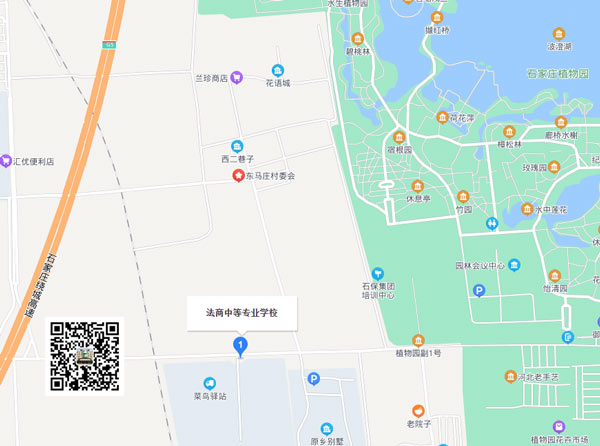 石家庄法商中专学校新校区地址示意图 石家庄法商中专学校新校区地址示意图