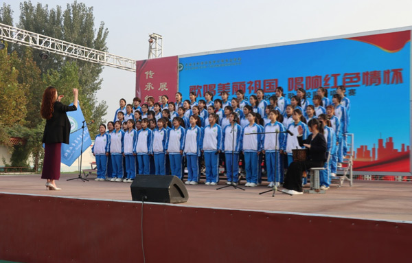 石家庄柯棣华医学中等专业学校举行校园红歌、校歌合唱比赛