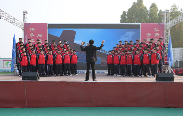 石家庄柯棣华医学中等专业学校举行校园红歌、校歌合唱比赛